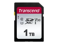 Transcend 300S - Cartão de memória flash - 1 TB - Video Class V30 / UHS-I U3 / Class10 - SDXC UHS-I