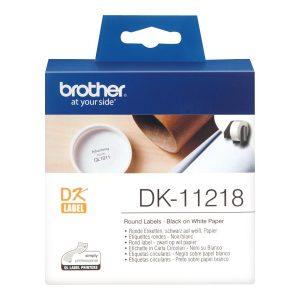 Brother DK-11218 - Preto em branco - Rolo (2,4 cm) 1000 pcs. (1 rolo(s) x 1000 etiquetas