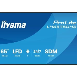 iiyama ProLite LH6575UHS-B2AG - 65" Classe Diagonal (64.5" visível) ecrã LCD com luz de fundo LED - sinalização digital…