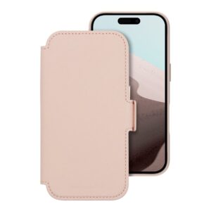 dbramante1928 Lynge - Capa flip cover para telemóvel - compatibilidade MagSafe - areia rosa