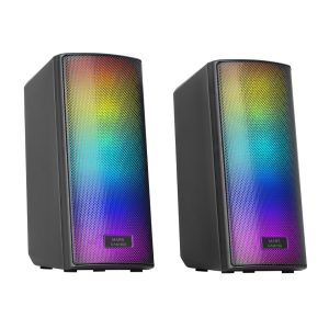 Altavoces con Bluetooth Mars Gaming MSRGB2/ 15W/ 2.0/ Negros