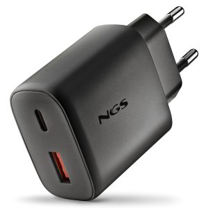 Cargador de Pared GaN NGS Era 45W/ 1xUSB Tipo-C/ 1xUSB/ 45W
