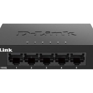 D-Link DGS 105GL - Interruptor - sem gestão - 5 x 10/100/1000 - desktop