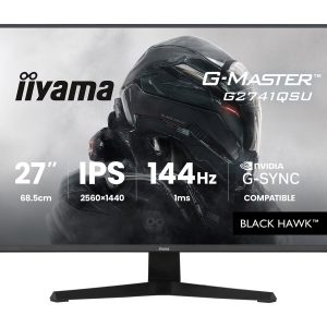 iiyama G-MASTER Black Hawk G2741QSU-B1 - Monitor LED - gaming - 27" - 2560 x 1440 QHD @ 144 Hz - IPS - 350 cd/m² -…