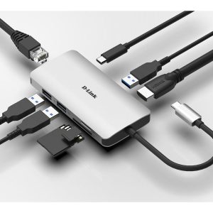 D-Link DUB-M810 - Estação de engate - USB-C / Thunderbolt 3 - HDMI - 1GbE
