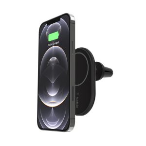 Belkin BoostCharge - Suporte de carregamento sem fios para carro + adaptador de energia de carro - 10 watt - preto