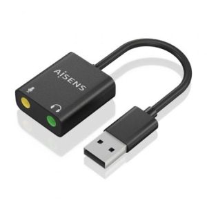 Placa de Som USB Aisens A106-0769 com 2x Jack 3.5mm