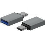 Adaptador USB 3.2 Aisens A108-0718/ USB Fêmea - USB Tipo-C Macho/ Cinzento