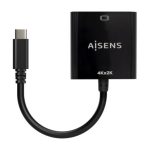 Conversor HDMI 4K 30Hz Aisens A109-0684/ HDMI Fêmea - USB Tipo-C Macho/ 15cm/ Preto
