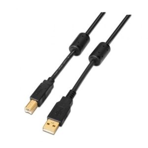 Cabo USB 2.0 Aisens A101-0010 Impressora 3m Preto