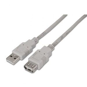 Cabo Alargador USB 2.0 Aisens A101-0013 1.8m