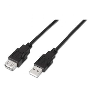 Cabo Alargador USB 2.0 Aisens A101-0017 3m Preto