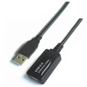 Cabo Alargador USB 2.0 Aisens A101-0018 5m Preto