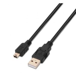 Cabo USB 2.0 Aisens A101-0024 USB-A Mini-USB 1m