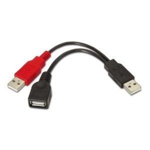 Cabo USB 2.0 + Alimentação Aisens A101-0030 15cm