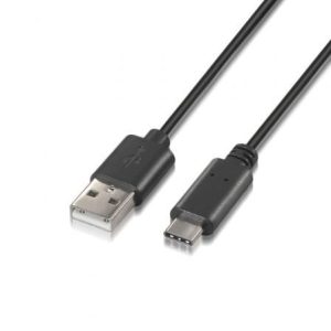 Cabo USB-A para USB-C Aisens A107-0051 1m Preto