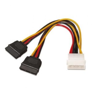 Cabo Adaptador Aisens A131-0161 Molex para 2x SATA