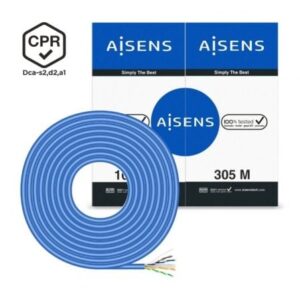 Bobina Cabo RJ45 UTP Cat.6 305m Azul Aisens A135-0663