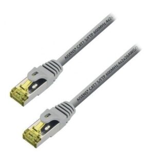 Cabo de Rede RJ45 S/FTP Aisens A146-0333 Cat.7 50cm Cinzento
