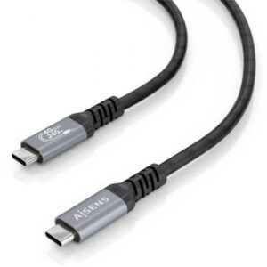 Cabo USB 4.0 Tipo-C Aisens A156-0995 1,5m Preto