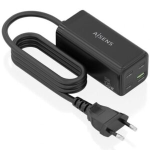 Carregador Aisens ASCH-100W4P054-BK 100W GaN