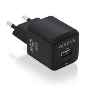 Carregador de Parede Aisens ASCH-25W2P015-BK 25W