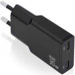 Carregador de Parede Aisens ASCH-30W2P049-BK 30W