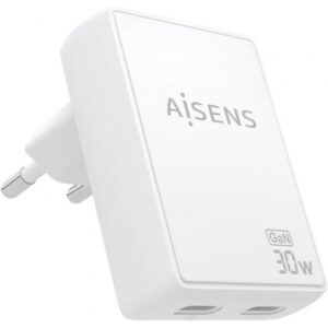 Carregador de Parede Aisens ASCH-30W2P075-W 30W USB-C