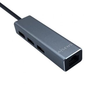 Hub USB Tipo-C Aisens A109-0396 com Ethernet