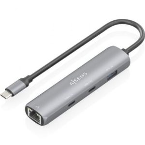 Hub USB Tipo-C Aisens ASUC-4P040-GR