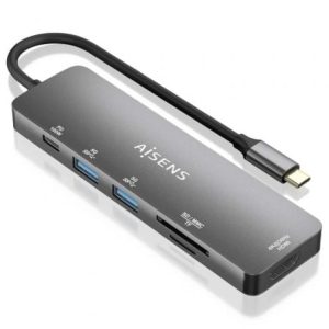 Aisens ASUC-6P016-GR Docking USB Tipo-C com HDMI 4K