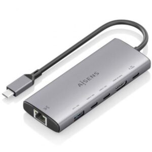 Docking USB Tipo-C Aisens ASUC-6P030-GR 6 em 1