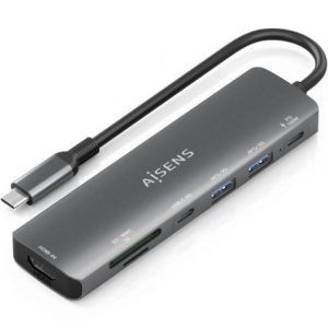 Docking USB Tipo-C Aisens ASUC-7P026-GR Cinzento