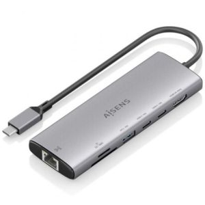 Docking USB Tipo-C Aisens ASUC-7P032-GR 7 em 1