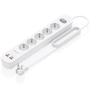 Regleta Aisens ASPS-2A2C14-W 5 Tomadas + 2 USB + 2 USB-C