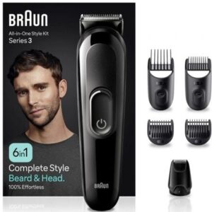 Braun MGK3410 Aparador 6 em 1 Series 3 com Bateria