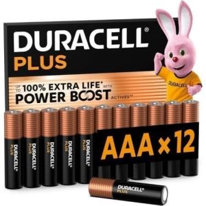 Pack 12 Pilhas AAA Duracell Plus Power 1.5V