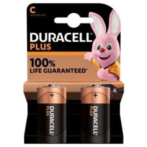Pack 2 Pilhas C Duracell LR14 1.5V Alcalinas