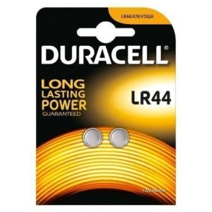Pack 2 Pilhas Botão Duracell LR44 1.5V Alcalinas
