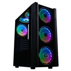Caixa Gaming Hiditec V30 ARGB Semitorre Preta