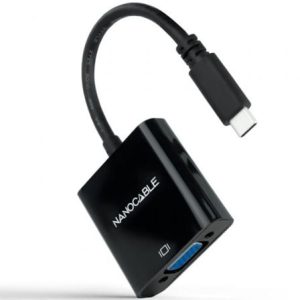 Adaptador USB Tipo-C para VGA Nanocable 10.16.4101-BK