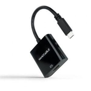 Conversor Nanocable 10.16.4102-BK USB-C para HDMI 15cm