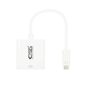 Conversor Nanocable USB-C para HDMI 4K 15cm Branco