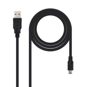 Cabo USB 2.0 Nanocable 10.01.0401 Mini-USB 1m Preto
