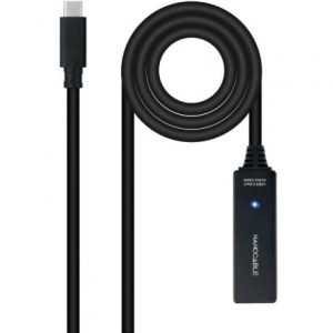 Cabo Alargador USB Tipo-C 3.2 Nanocable 10.01.1311 5m