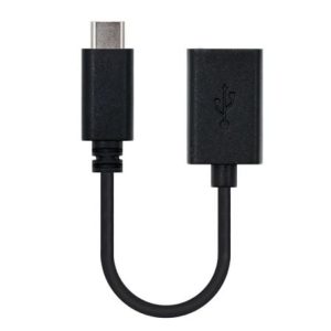 Cabo USB 2.0 Tipo-C Nanocable 10.01.2400 15cm Preto