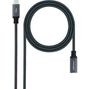 Cabo Alargador USB-C 3.2 Gen 2x2 Nanocable 1m Preto