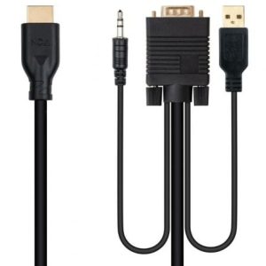 Cabo Conversor Nanocable 10.15.4612 HDMI para VGA