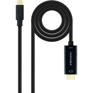 Cabo Conversor Nanocable USB-C para HDMI 5m Preto