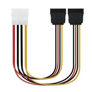 Cabo Duplicador Alimentação Nanocable Molex-SATA 20cm